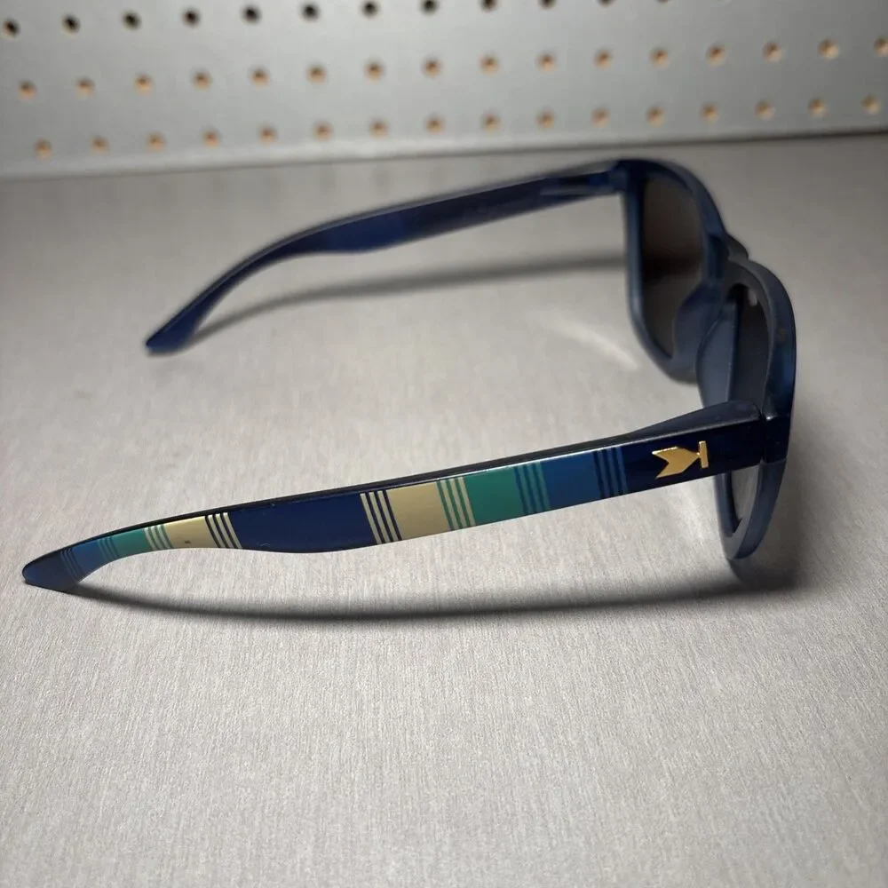 Knockaround Sunglasses Premiums Blue Frame Blue Mirrored Lens Sport Rubber